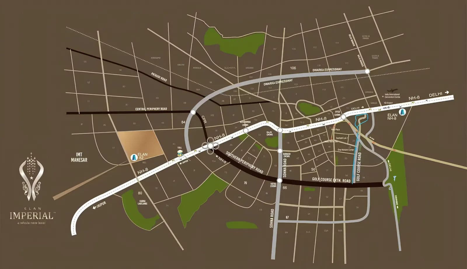 Elan Imperial - Location Map & Connectivity Plan