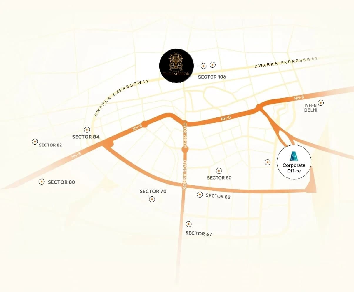 Elan The Emperor - Location Map & Connectivity Plan